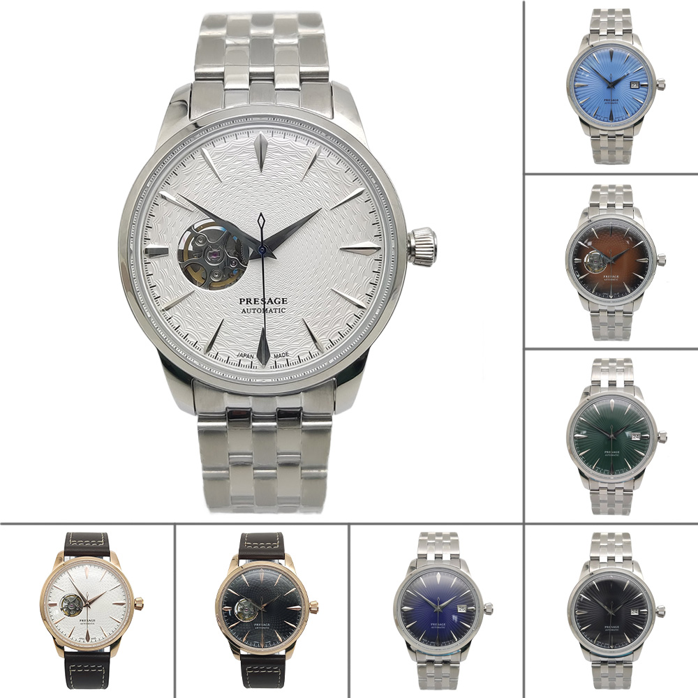 Seiko Watch Presage - 9 สี 40 มม.นาฬิกาผู้ชาย NH38 หรูหราธุรกิจนาฬิกาอัตโนมัติ