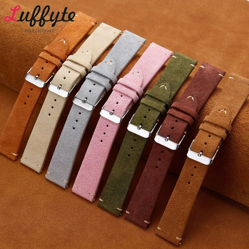 Vintage Suede นาฬิกาหนังแท้สาย - Suede Strap Watch บทวิจารณ์และราคา