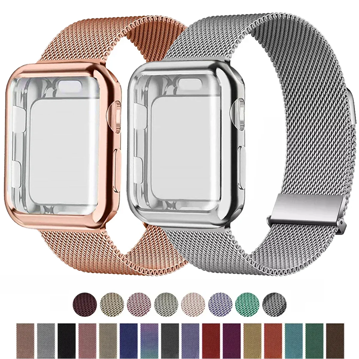 สายรัดเคสสำหรับ Apple Watch แบ - Milanese Loop Magnetic บทวิจารณ์และราคา