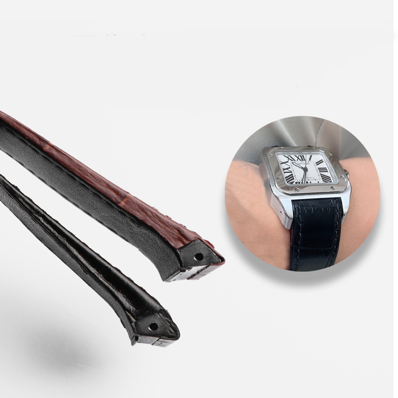 Cowhide คุณภาพสูงนาฬิกาสําหรับ - Cartier Watch Santos บทวิจารณ์และราคา