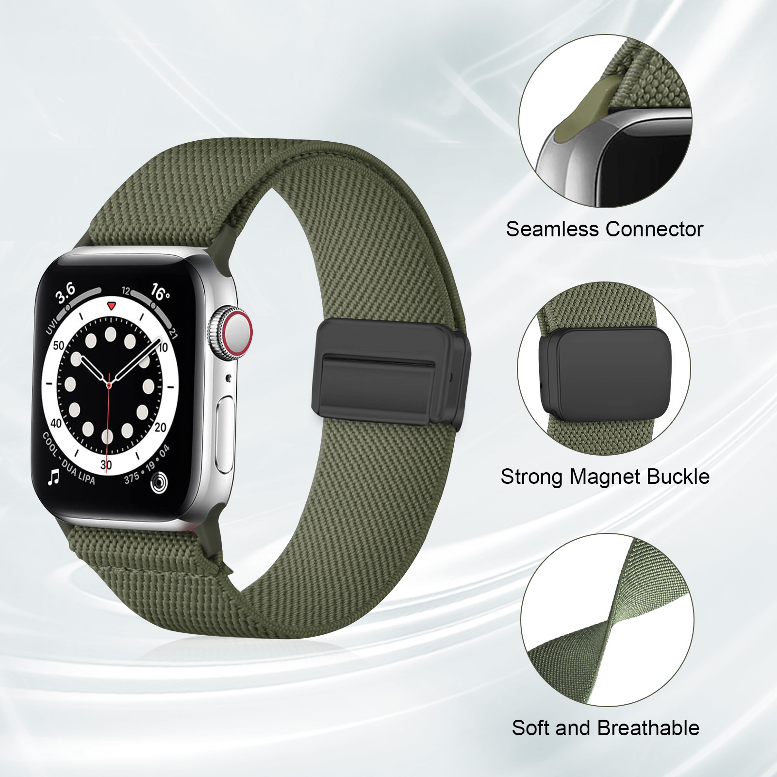 สายแม่เหล็กสำหรับ Apple Watch  - Milanese Loop Magnetic บทวิจารณ์และราคา