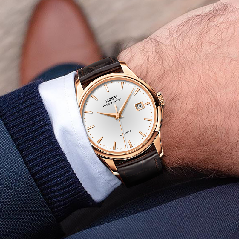 นาฬิกาข้อมือผู้ชาย LOBINNI L12 - Omega Watch Constellation บทวิจารณ์และราคา